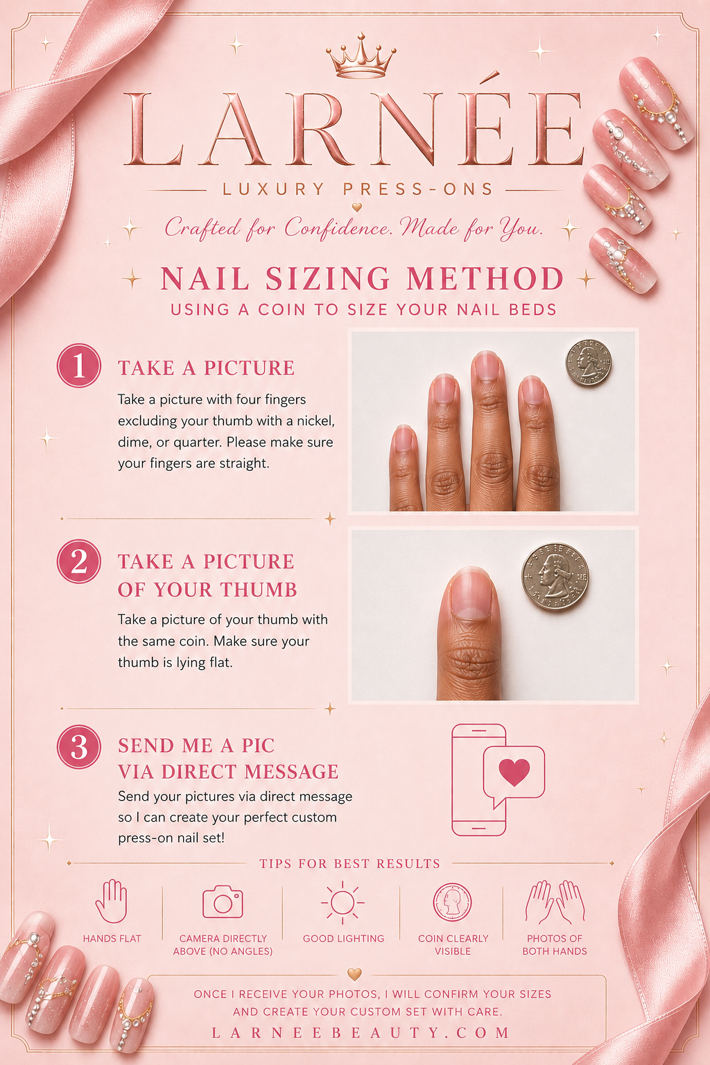 Larneé Beauty Custom Press-On Nail Set 💅🏽